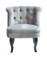 Kirkton House Grey Velvet Chair