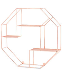 Kirkton House Hexagon Wire Shelf - Copper