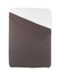 Kirkton House King Knitted Bedspread - Dark Grey