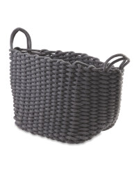 Kirkton House Knitted Storage Bag - Dark Grey