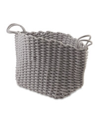 Kirkton House Knitted Storage Bag - Light Grey