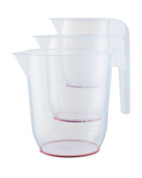 Kirkton House Measuring Jug 3 Pack - Red