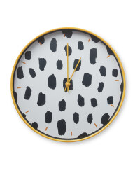 Kirkton House Mustard Dot Clock