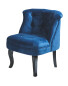 Kirkton House Navy Velvet Chair