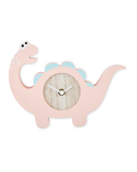 Kirkton House Pink Dinosaur Clock
