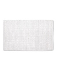 Kirkton House Rope Knit Bath Mat - White