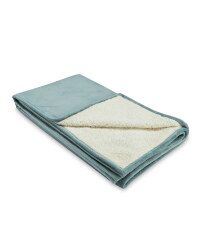 Kirkton House Sherpa Fleece Blanket - Grey