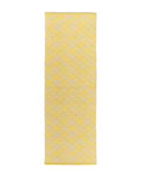 Kirkton House Squares Runner - Ochre/White