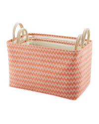 Kirkton House Storage Baskets 2 Pack - Orange