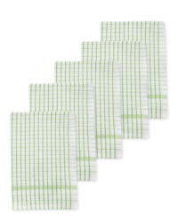 Kirkton House Tea Towels 5-Pack - Green