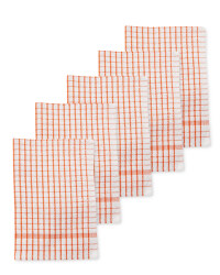 Kirkton House Tea Towels 5-Pack - Red
