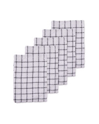 Kirkton House Terry Tea Towel 5 Pack - Black