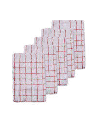 Kirkton House Terry Tea Towel 5 Pack - Burnt Orange