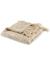 Kirkton House Tonal Weave Throw - Natural
