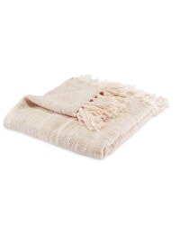 Kirkton House Tonal Weave Throw - Pink