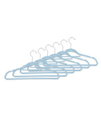 Kirkton House Velvet Hangers 6-Pack - Blue