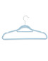 Kirkton House Velvet Hangers 6-Pack - Blue