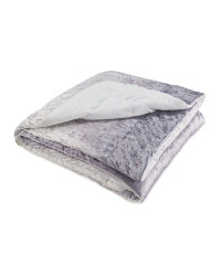 Kirkton House Velvet Throw - Pewter Grey