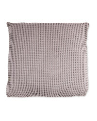 Kirkton House Waffle Knit Cushion - Dark Grey