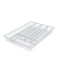 Kirkton House Wire Cutlery Storage - Chrome