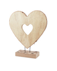 Kirkton House Wooden Heart Ornament