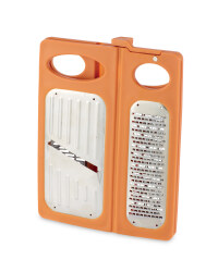 Kitchen Fold Flat Grater - Orange