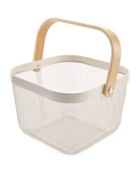 Kitchen Storage Baskets - Cream