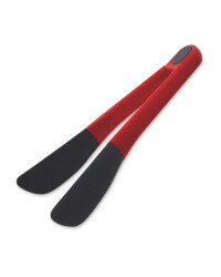Silicone Kitchen Tongs - Red