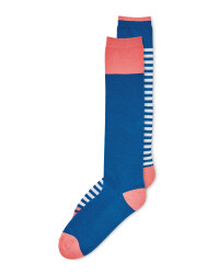 Knee Length Riding Socks 2 Pack - Green