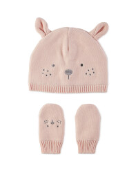 Lily & Dan Baby Hat Set - Pink