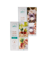 Koala and Cactus Needle Felting Kits