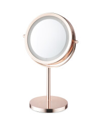 Rose Gold LED Beauty Mirror