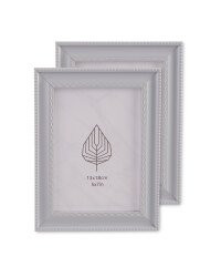 Lace Effect Frames 2 Pack - Grey
