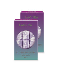 Lacura Floral Bath Brick 2 Pack