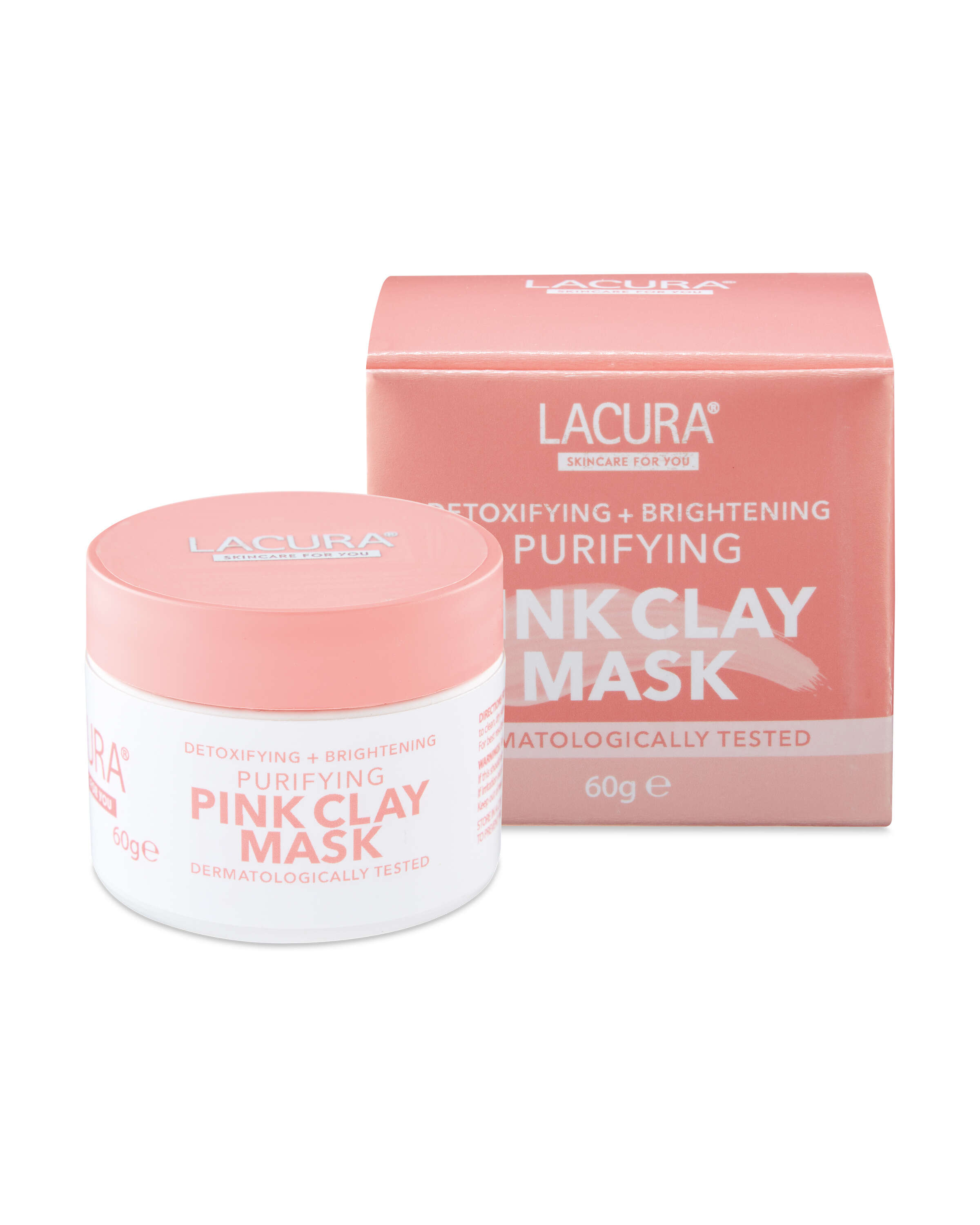 Pink clay mask