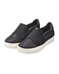 Ladies' Black Comfort Slip On Shoes
