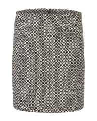 Ladies' Black Diamond Print Skirt