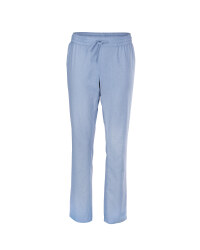 Ladies' Blue Linen Blend Trousers