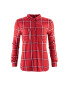 Ladies' Checked Plaid Shirt - Red