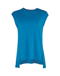 Ladies' Blue Fitness Vest Top
