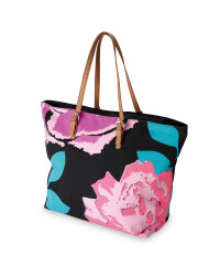 Ladies' Floral Canvas Travel Bag