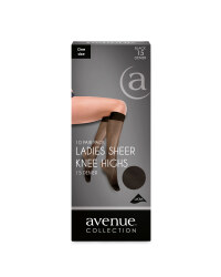 Ladies' Knee Highs 10 Pack - Black