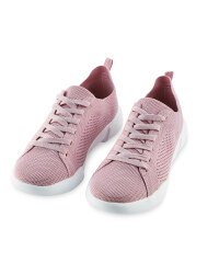 Avenue Ladies' Knitted Trainers - Pink