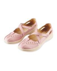 Avenue Ladies' Leather Shoes - Pink
