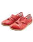 Ladies' Leather Strap Shoes - Red