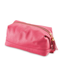 Avenue Ladies' Leather Washbag - Pink
