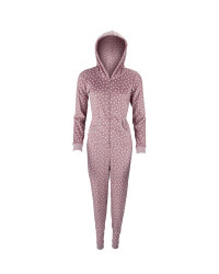 Ladies' Lilac Cream Spotted Onesie
