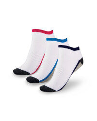 Ladies' Liner Sports Socks 4-7 - White & Charcoal