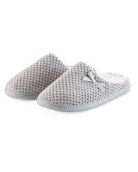 Ladies' Memory Foam Slippers - Grey