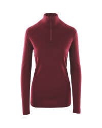 Crane Ladies' Merino Quarter Zip Top - Red